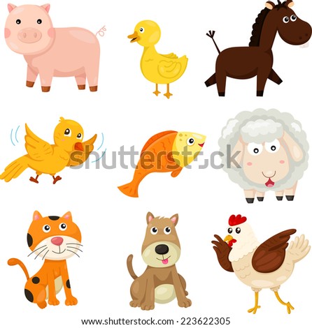 Illustrator Of Farm Animal Stock Vector Illustration 223622305 ...