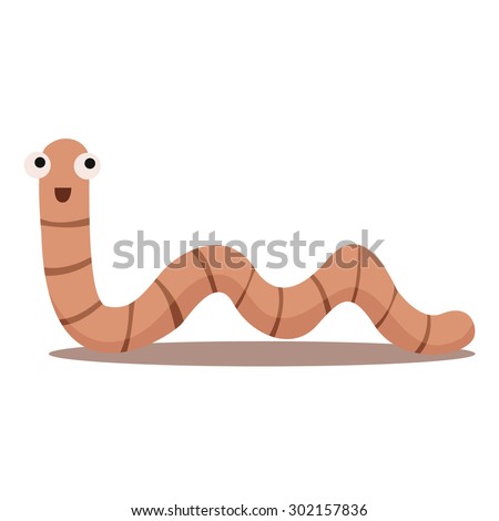 Illustrator of earthworm one