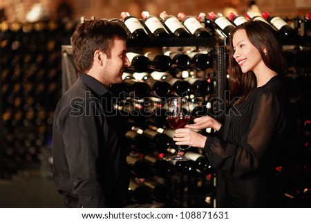Sommelier offers wine tasting