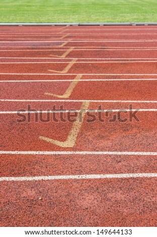 Running tracks for outdoor athletic and sport