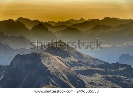 Similar – Foto Bild Sonnenuntergang am Nebelhorn