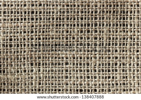 The background of the beige linen fabric