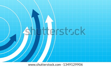 Finanical Arrows going up in a circle