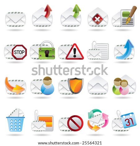 Mail Vector and Letter Icons