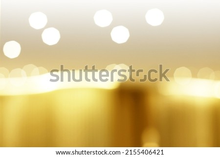 Abstract blur soft focus blinking light gold horizontal copy space background.  Foto stock © 
