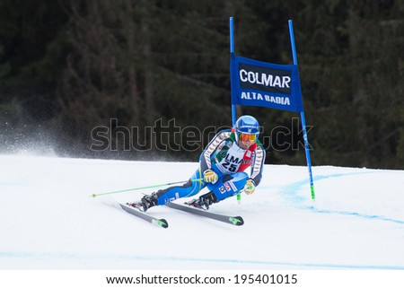 Alta Badia, ITALY 22 OLSSON Matts (SWE) competing in the Audi FIS Alpine Skiing World Cup MEN'S GIANT SLALOM.