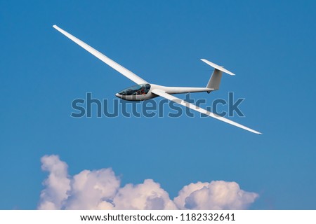 Glider plane flying 商業照片 © 