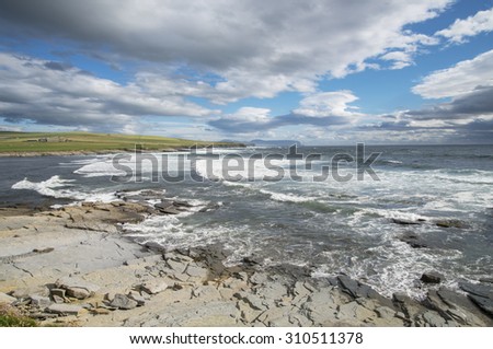 Orkney islands coastline