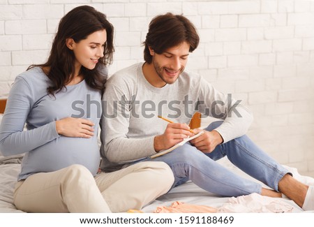 Similar – Image, Stock Photo For their notes blank sign