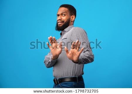 Similar – Image, Stock Photo defensive attitude