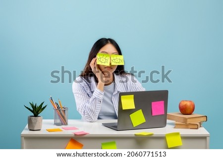 Similar – Image, Stock Photo young woman asleep in bed at night