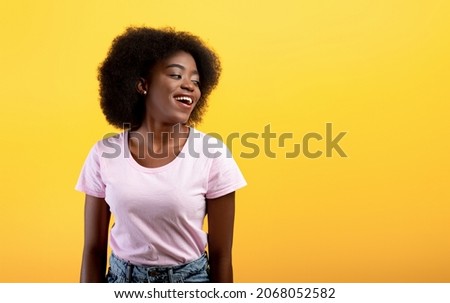 Similar – Image, Stock Photo Content young black lady reading notes while lying on bed