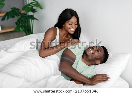 Similar – Image, Stock Photo Loving couple enjoying time together