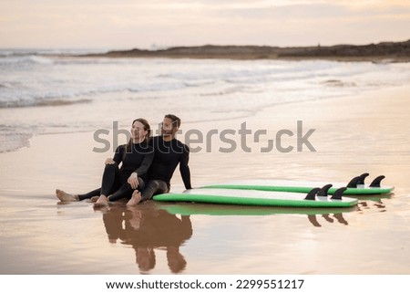 Similar – Image, Stock Photo #AS# Surfer after surfing