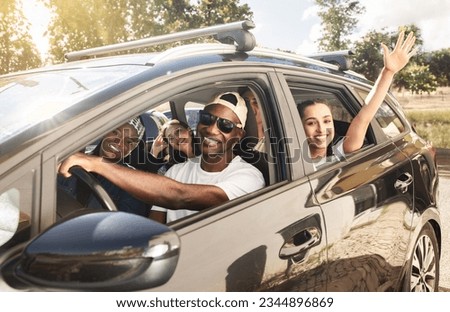 Similar – Image, Stock Photo Happy diverse women riding longboard on road