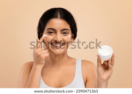 Similar – Image, Stock Photo Nourishing and moisturising face cream