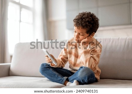 Similar – Image, Stock Photo Lonely kid in the middle of a bridge