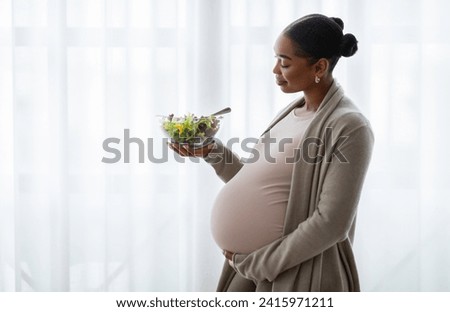 Similar – Image, Stock Photo Nutrition during pregnancy