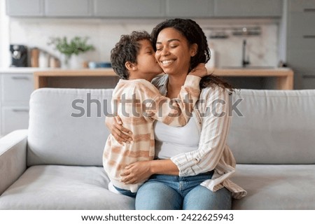 Similar – Image, Stock Photo A Boy and his Dog