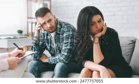 Similar – Image, Stock Photo sad, sad, writing on a bridge strut. In the blurred background a river