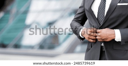 Similar – Image, Stock Photo Suit jacket with buttons