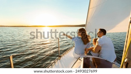 Similar – Image, Stock Photo from a boat  in  beautiful panorama coastline sea and rock