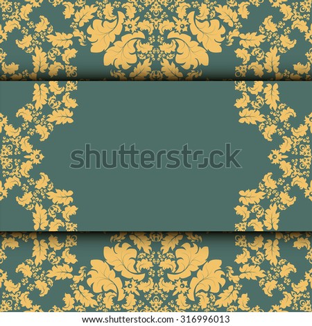damask pattern. Elegant luxury texture for wallpapers, backgrounds and page fill.