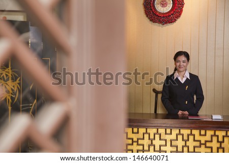 Receptionist at Hotel Front Desk