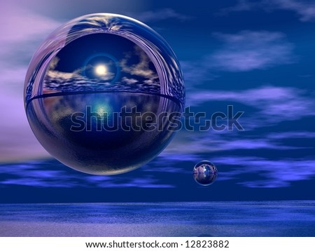 Twin Spheres of the sky