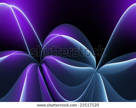 Purple-Teal/Blue Colorful Light Rays Abstract a Black Background