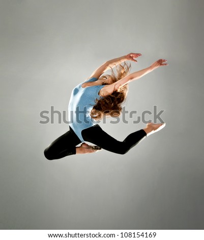 fashion ballet dancer. studio shot