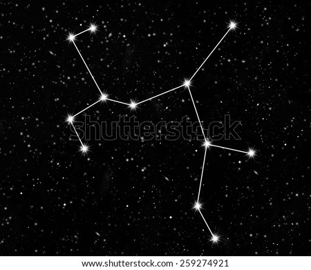 constellation Sagittarius against the starry sky