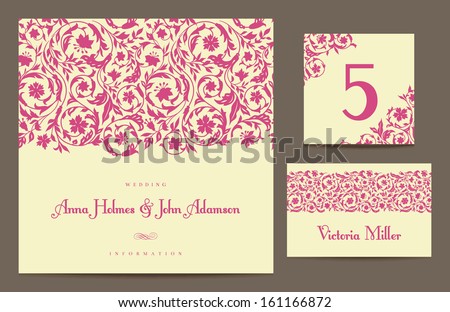 vector wedding table number template download free vector art