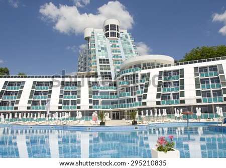 SAINTS CONSTANTINE AND HELEN, BULGARIA - MAY 30, 2015: hotel 
