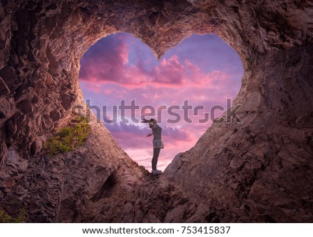 Similar – Image, Stock Photo Heart of stone Lifestyle