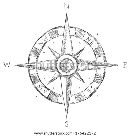 Vector Sketch Wind Rose