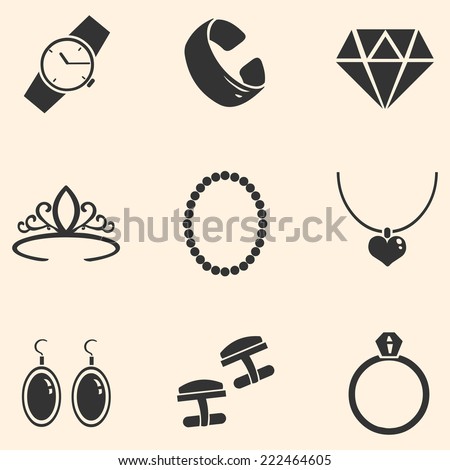 Vector Set Of Jewelry Icons - 222464605 : Shutterstock