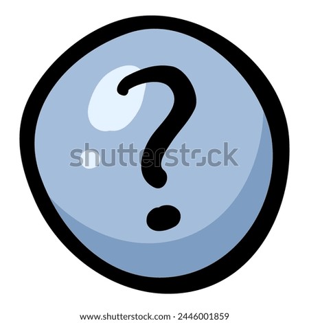 Question Mark Circle Doodle Icon