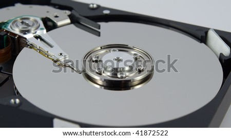 Hard disk detail. Shallow depth of field