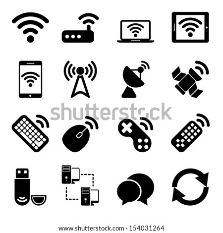 Wireless Devices Icons Set