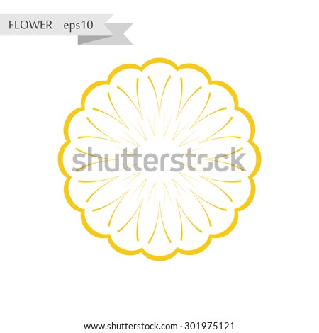 flower yellow patterned