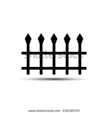 Wrought-Iron Fence. Vector Illustration - 336260144 : Shutterstock