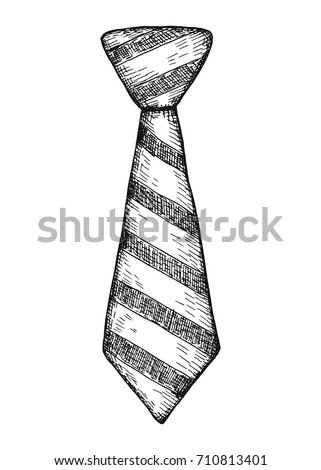 tie. vector illustration hand drawing ストックフォト © 
