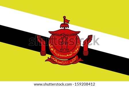 original and simple Brunei Darussalam flag isolated vector in official colors  and Proportion Correctly
The Brunei Darussalam is a member of Asean Economic Community (AEC)