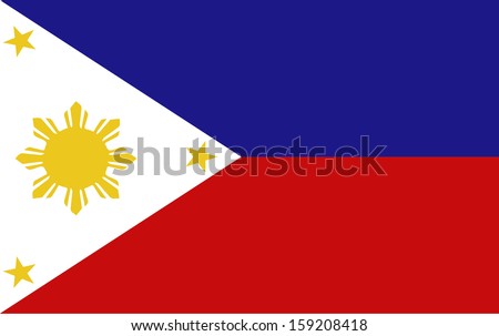 original and simple Republic of The Philippines flag isolated vector in official colors  and Proportion Correctly
The Philippines is a member of Asean Economic Community (AEC)