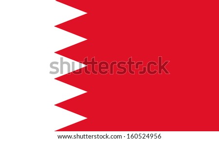 original and simple Bahrain flag isolated vector in official colors and Proportion Correctly