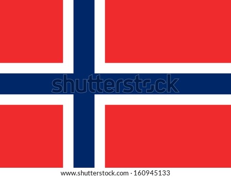 original and simple Norway flag isolated vector in official colors and Proportion Correctly