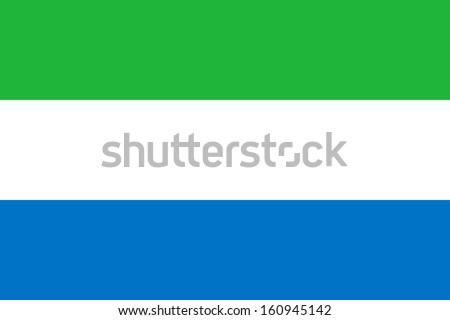 original and simple Sierra Leone flag isolated vector in official colors and Proportion Correctly