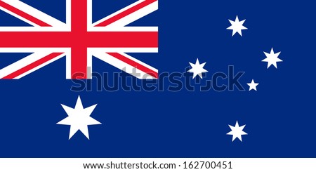 original and simple Australia flag isolated vector in official colors and Proportion Correctly