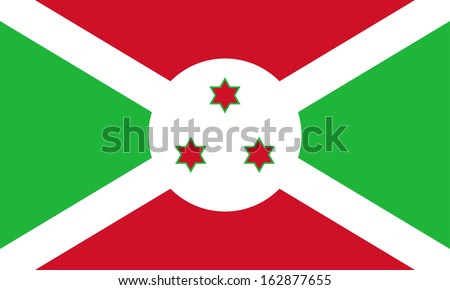 original and simple Burundi flag isolated vector in official colors and Proportion Correctly